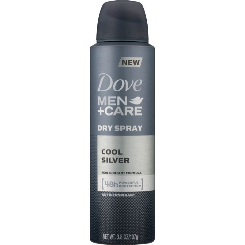 Dove Dove Men+Care Cool Silver Dry Spray Antiperspirant 3.8 Oz Deodorant Dark Slate Gray
