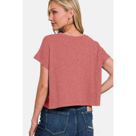 Zenana Round Neck Short Sleeve T-Shirt