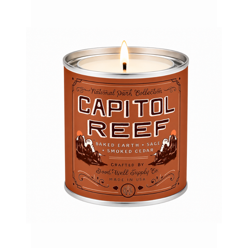 Good & Well Supply Co Capitol Reef National Park Candle Candles Sienna Half Pint / 8oz / Cotton Wick,Half Pint / 8oz / Wood Wick,Pint / 14oz / Cotton Wick,Pint / 14oz / Wood Wick