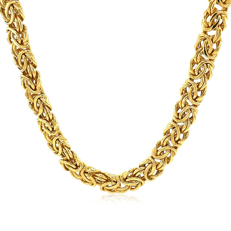 Bids.com 14k Yellow Gold Byzantine Motif Chain Necklace Necklaces