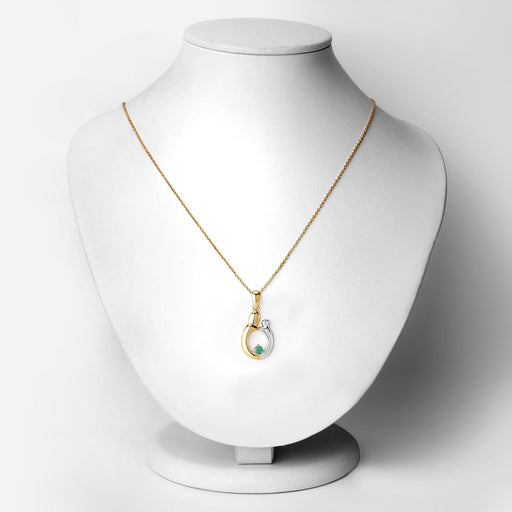 Bids.com 0.17 Carat Genuine Emerald .925 Sterling Silver Pendant Pendants