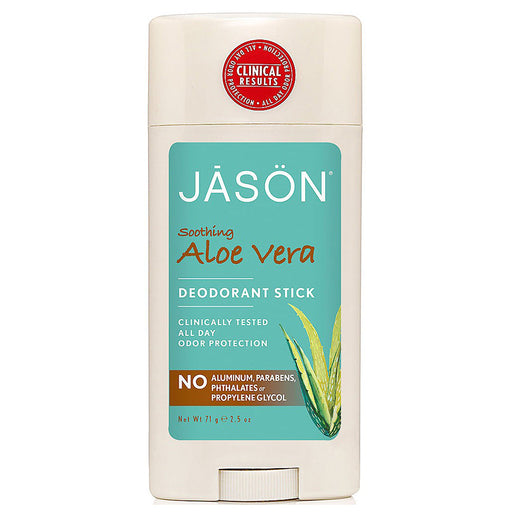 Jason Jason Soothing Aloe Vera Pure Natural Deodorant Stick, 2.5 Oz Deodorant Antique White