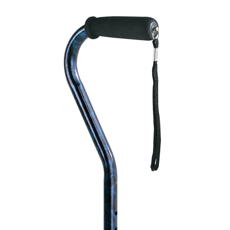 Carex Carex Offset Adjustable Designer Walking Cane, Blue Canes & Walking Sticks White Smoke