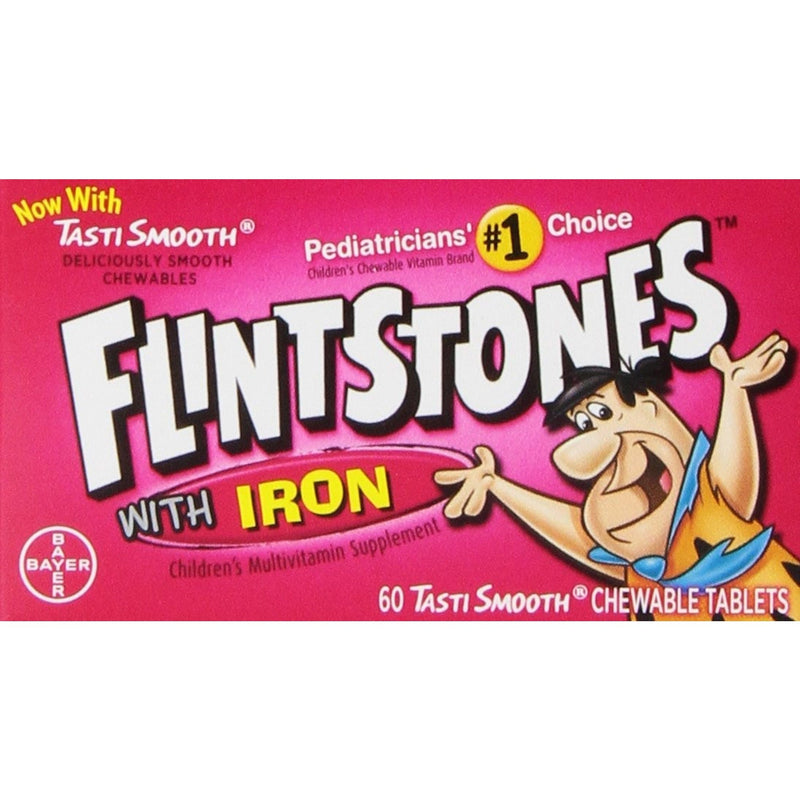 Flintstones Flintstones Multivitamin, Children's, With Iron, Tasti Smooth, Chewable Tablets Vitamins & Supplements