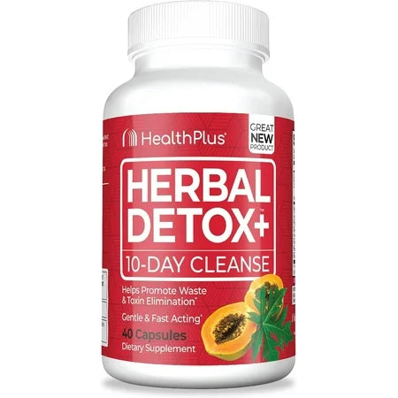 Health Plus Health Plus Herbal Detox, 10 Day Cleanse, 40 Capsules Vitamins & Supplements