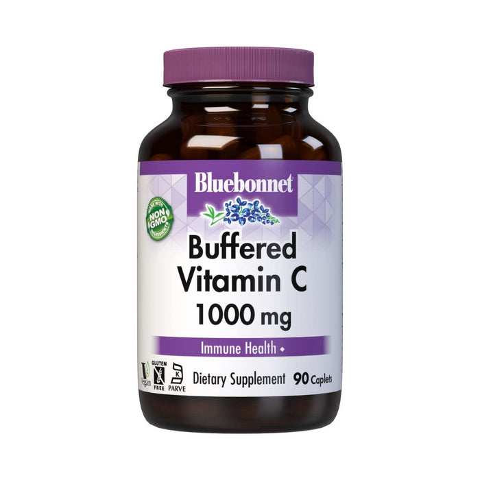 Bluebonnet Buffered Vitamin C 1000 mg, 90 Vegetables Capsules