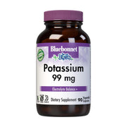 Bluebonnet BlueBonnet Potassium Vegetarian Capsules, 99 mg, 90 Count Potassium Supplement