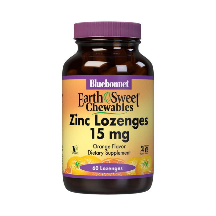 Bluebonnet EarthSweet Zinc Orange Flavor - 60 Lozenges