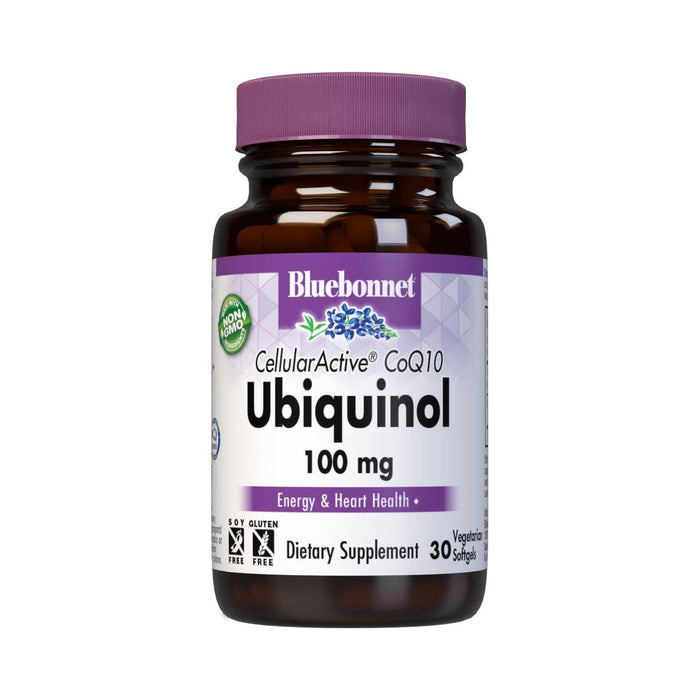 Bluebonnet Cellular Active CoQ10 Ubiquinol 100 mg, 30 Vegetarian Softgels
