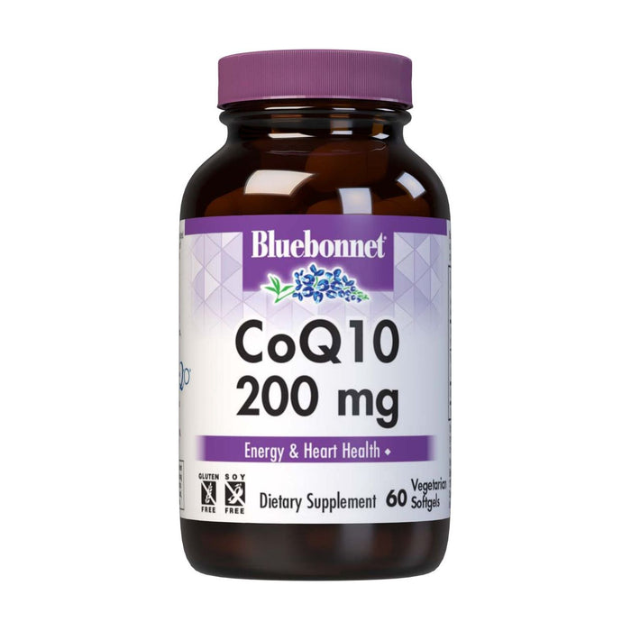 BlueBonnet CoQ-10 200 mg, 60 Vegetarian Softgels