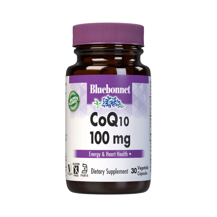 BlueBonnet CoQ-10 100 mg, 30 Vegetarian Capsules