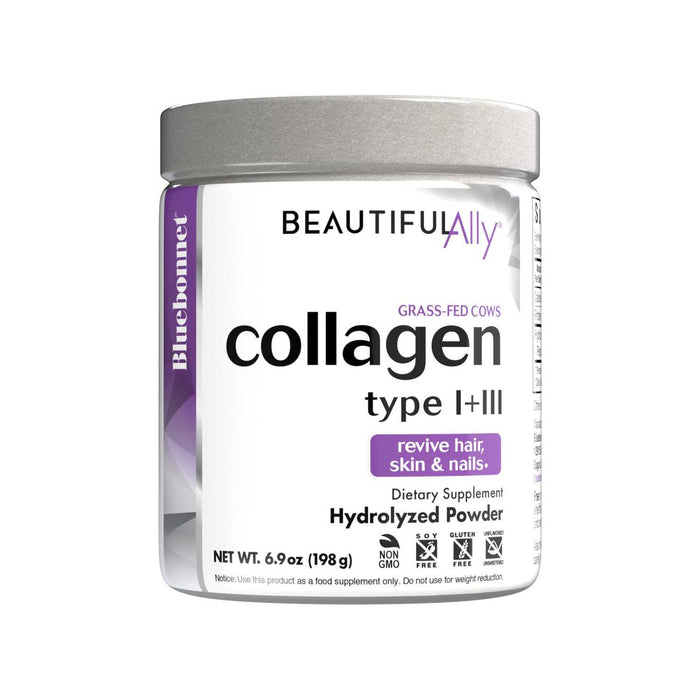 Bluebonnet Nutrition Beautiful Ally Collagen Powder, Hydrolyzed Collagen 6.9 oz.
