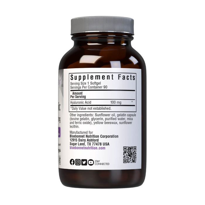 Bluebonnet Hyaluronic Acid 100 mg, 90 Softgels