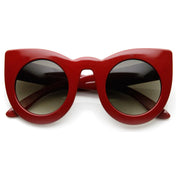 zeroUV Oversize Round Circle Pointed Cat Eye Sunglasses 9180 Sunglasses