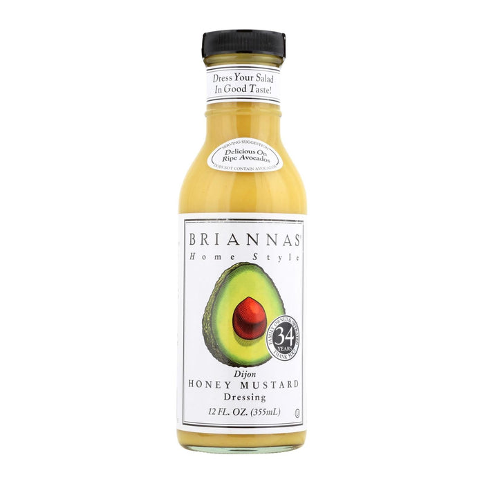 Cozy Farm - Brianna'S Dijon Honey Mustard Salad Dressing - 6 Pack Of 12 Fl Oz Bottles