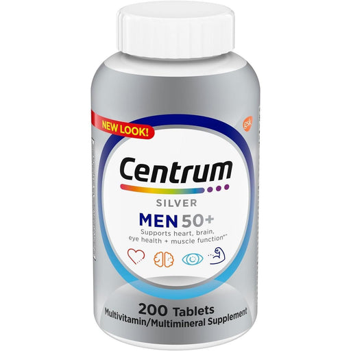 Centrum Centrum Silver Men 50+ Multivitamin Dietary Supplement Tablets - 200ct Vitamins & Supplements
