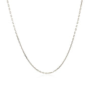 Bids.com Sterling Silver Rhodium Plated Cable Chain 1.1mm Necklaces