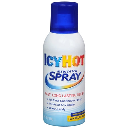Icy Hot Icy Hot Pain Relief Spray, Maximum Strength Medicine Cabinets