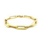 Bids.com 14K Yellow Gold Extra Wide Paperclip Chain Bracelet Bracelets