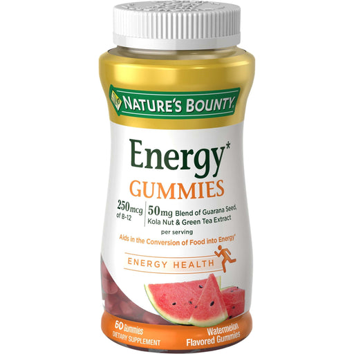 Nature's Bounty Nature's Bounty Energy Gummies, Watermelon Flavored, 60 Gummies Vitamins & Supplements
