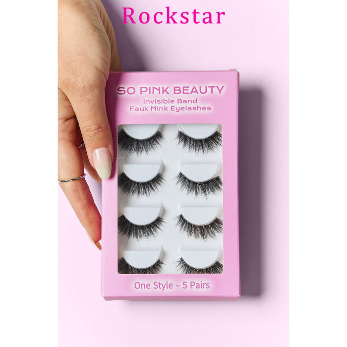 SO PINK BEAUTY Faux Mink Eyelashes 5 Pairs