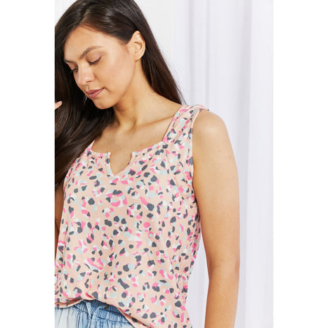 Heimish Surprise Party Printed Sleeveless Top