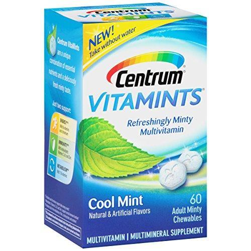Centrum Centrum VitaMints Multivitamin, Adult, Chewables, Cool Mint Vitamins & Supplements White Smoke