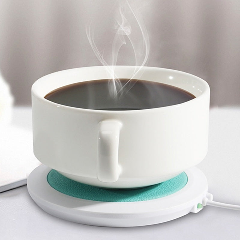SmartPursue™ ☕ USB Cup Warmer Mat Pad – Portable Coffee & Tea Mug Heating Coaster Beverage Warmers