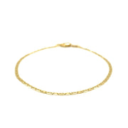 Bids.com 10k Yellow Gold Mariner Link Anklet 1.7mm Accessories