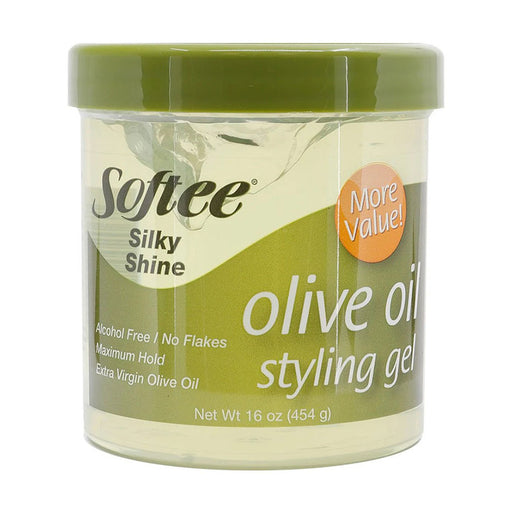 Softee Softee Silky Shine Olive Oil Styling Gel, 16 Oz Styling Gel
