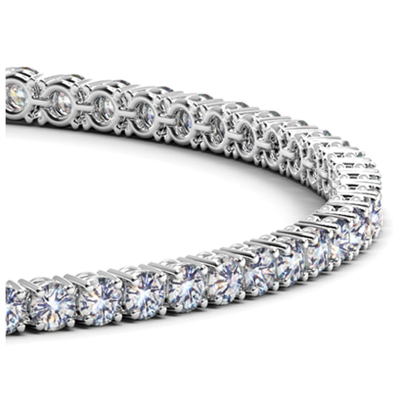 Bids.com Lab Grown Round Diamond Tennis Bracelet in 14k White Gold (4 cctw F/G  VS2/SI1) Bracelets