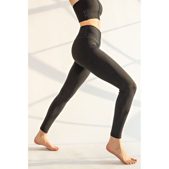 Nylon Rib Yoga Leggings