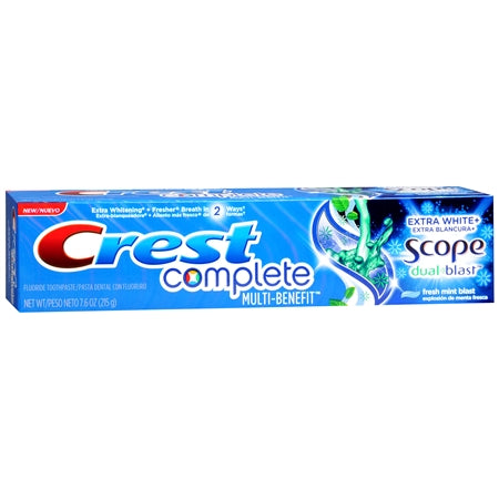 0 Crest Complete Multi-Benefit Fluoride Pasta De Dente 7.6 Oz (215 G) Pasta & Noodles White Smoke