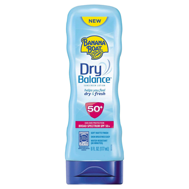 Banana Boat Banana Boat Dry Balance Broad Spectrum Sunscreen Lotion, Spf 50+ 6 Ounce Sunscreen White Smoke