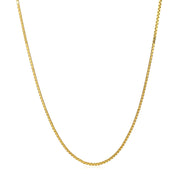 Bids.com 14k Yellow Gold Adjustable Box Chain (1.10 mm) Necklaces White Smoke 22 / Yellow Gold