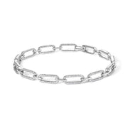 Bids.com 14K White Gold 1.00 Cttw Paperclip Link Bracelet Bracelets