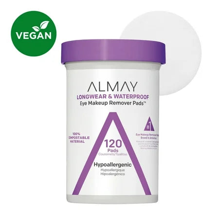 Almay Almay Eye Makeup Remover Pads Longwear & Waterproof 120 Ct Makeup White Smoke