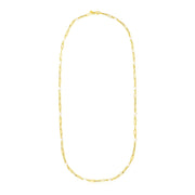 Bids.com 14k Yellow Gold Paperclip Chain and Pearl Necklace Necklaces