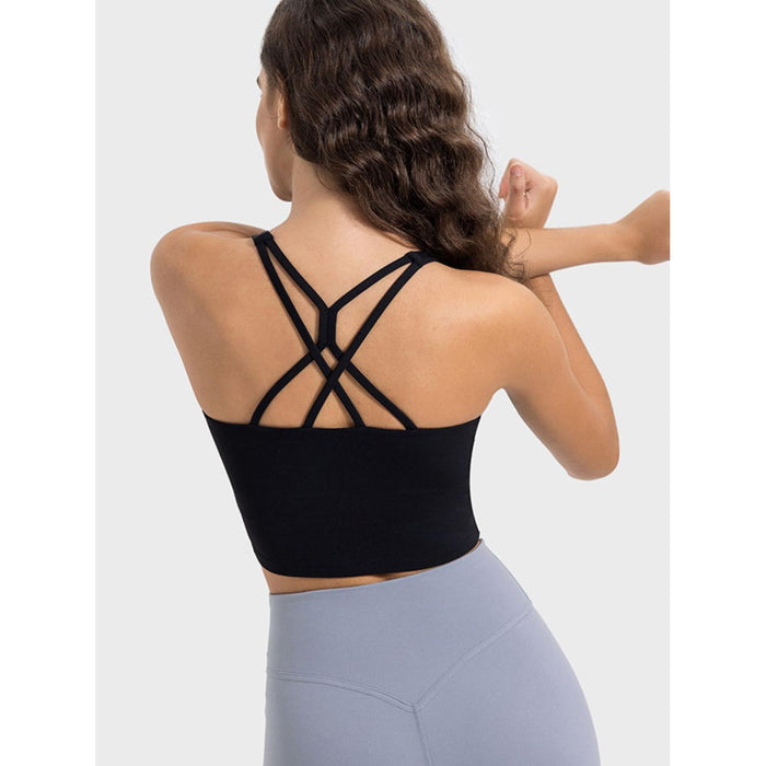 Crisscross Round Neck Active Tank