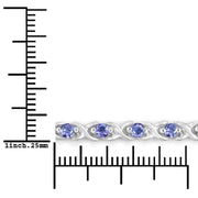 Bids.com 0.91 Carat Genuine Tanzanite .925 Sterling Silver Bracelet Bracelets