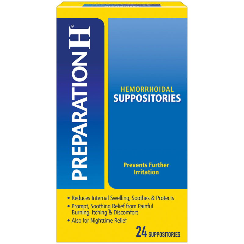 Preparation H Preparation H, Hemorrhoidal Suppositories, 24 Count Health Care