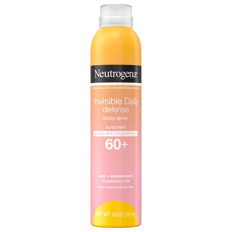 Neutrogena Neutrogena Invisible Daily Defense Sunscreen Spray, SPF 60 Sunscreen Light Pink