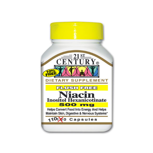21st Century 21st Century Niacin 500 Mg - Flush Free - 110 Capsules Vitamins & Supplements