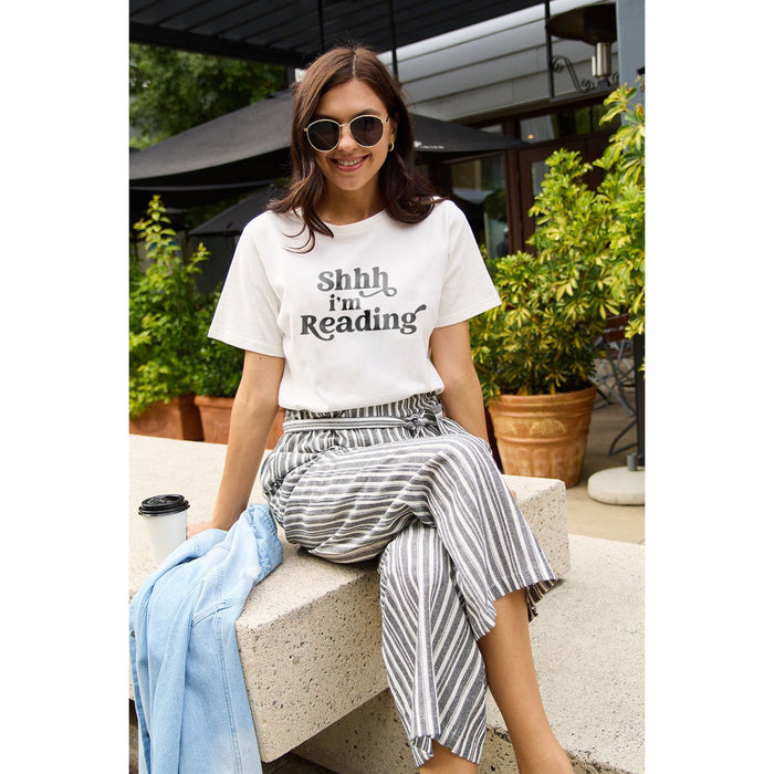 Simply Love SHHH I'M READING Short Sleeve T-Shirt