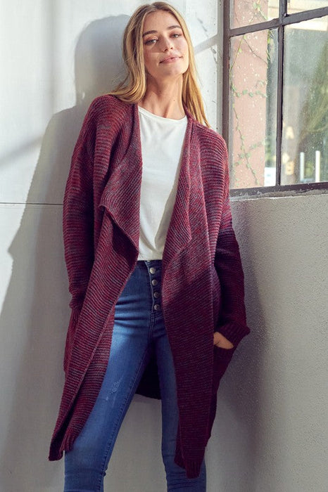 CHUNKY SWEATER KNIT CARDIGAN