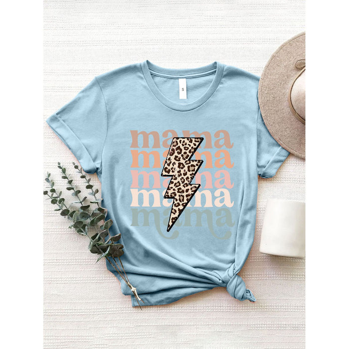 Mama Round Neck Short Sleeve T-Shirt