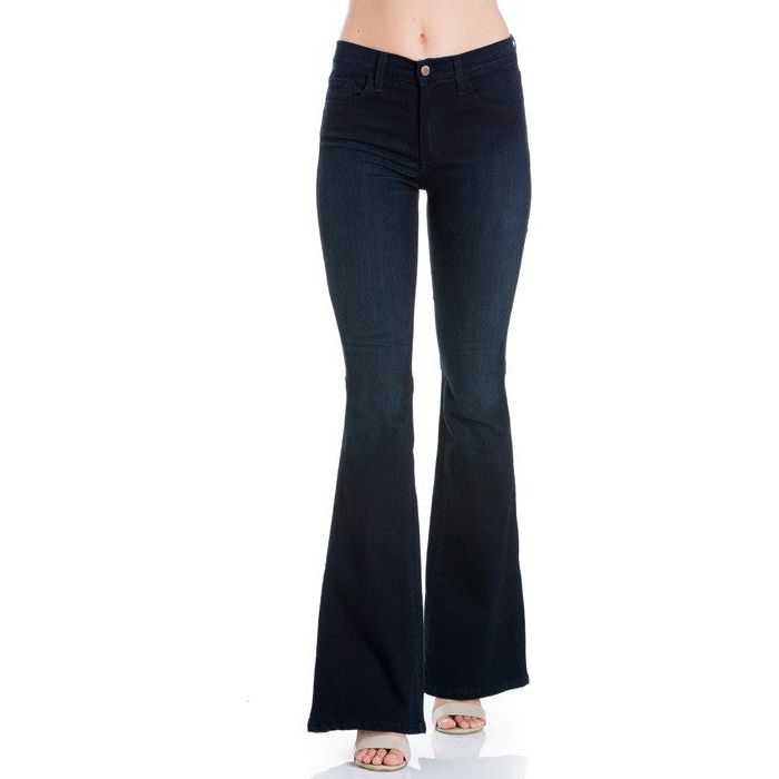 Soft Fabric flare bell bottom jeans denim pants