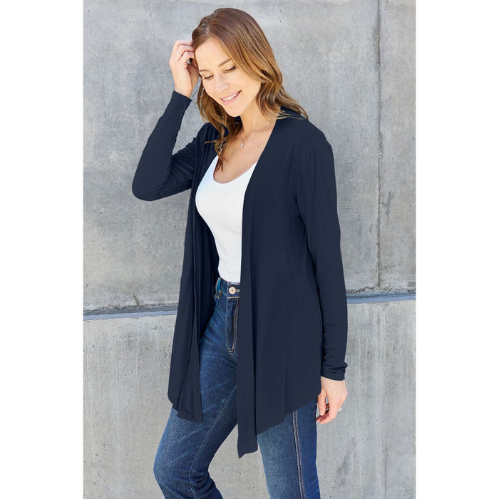 Basic Bae Open Front Long Sleeve Cardigan