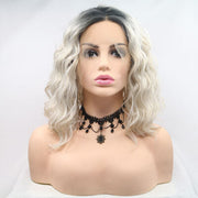 Mill's Beauty Supply Synthetic Lace Front Mid-length Wavy Wig, 12"