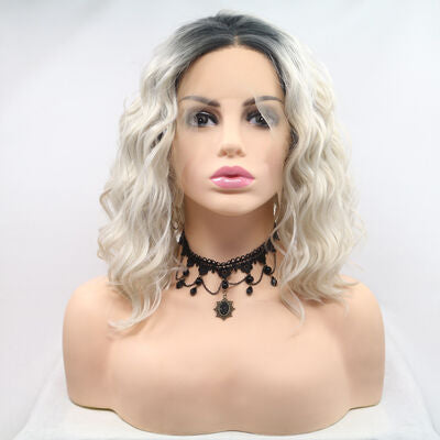 Mill's Beauty Supply Synthetic Lace Front Mid-length Wavy Wig, 12"